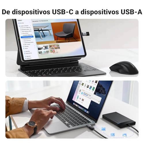 Thumbnail 3 de UGREEN Adaptador USB-C a USB-A 3.2 OTG (2 piezas) 10 Gbps, negro