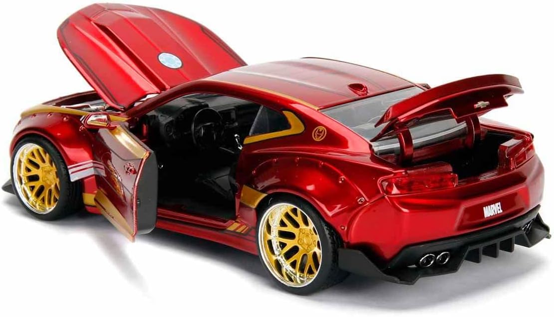 Thumbnail 2 de Jada Avengers Marvel Chevy Camaro SS (2016) con Iron Man in die-cast, scala 1:24