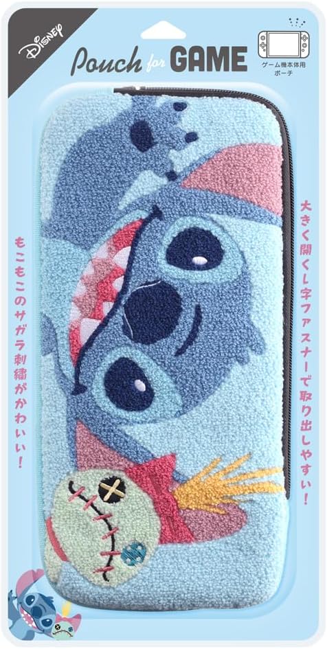 Detalle de Premium Style PG-DSW2P 携帯ゲーム機用ポーチ スティッチのサガラ刺繍・L字ファスナー