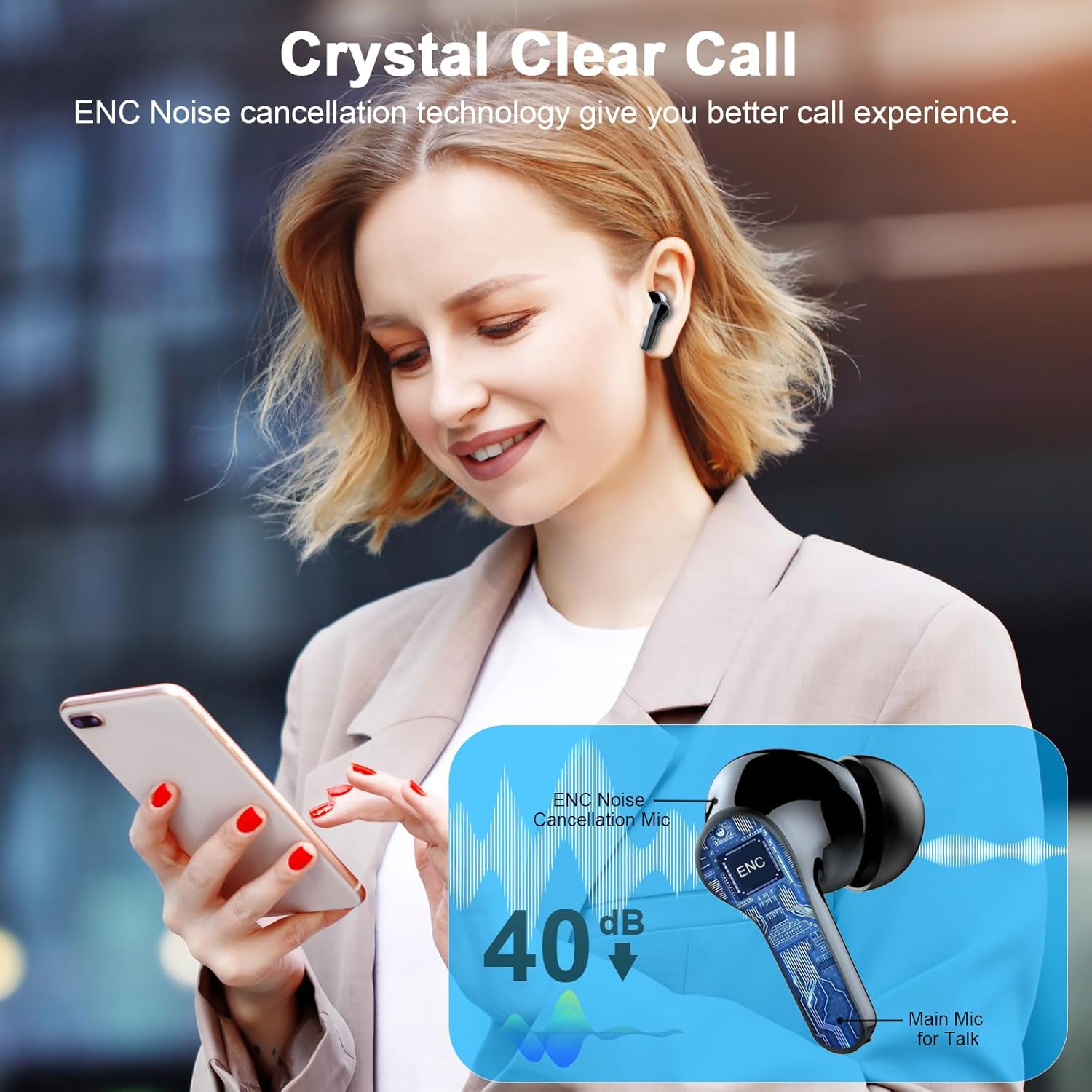 Thumbnail 4 de Auriculares Bluetooth 5.4 ANC 45H IP7