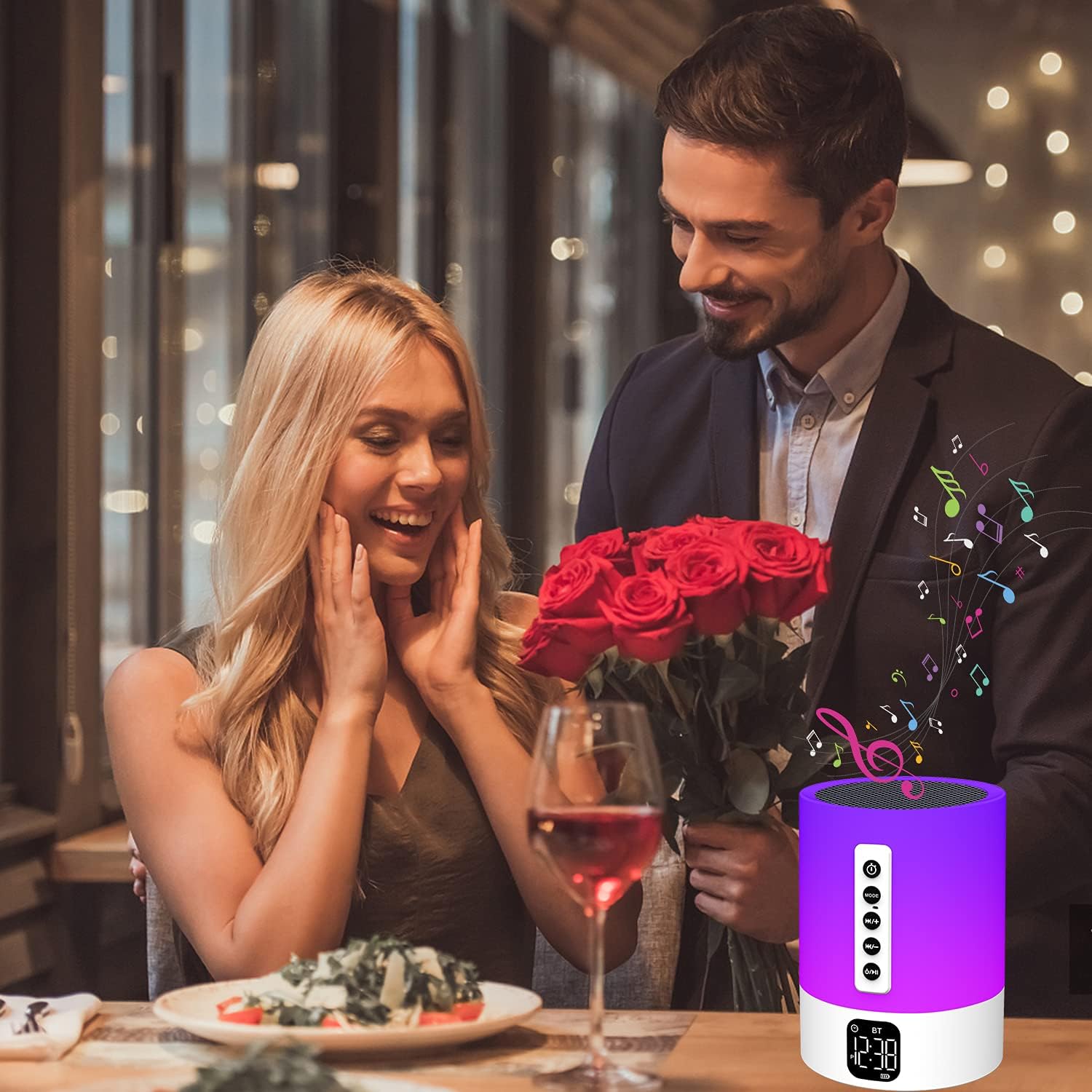Thumbnail 5 de Night Light Bluetooth Speaker Bedside Lamp