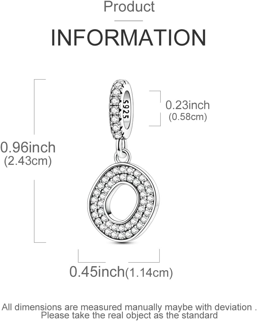 Thumbnail 4 de QIKAOLA S925 Alphabet Charms A–Z
