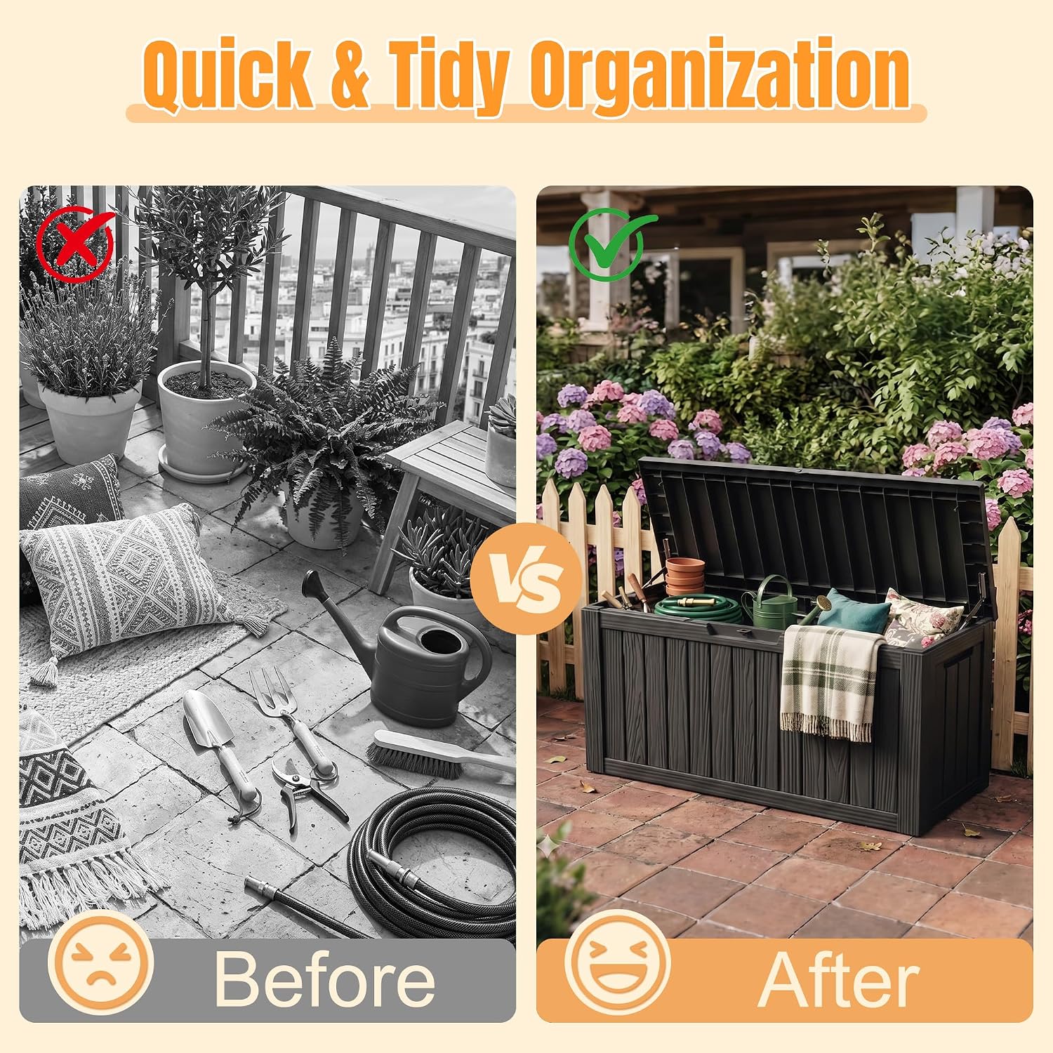 Detalle 2 de Outdoor Storage Box 140-Gallon Deck Box