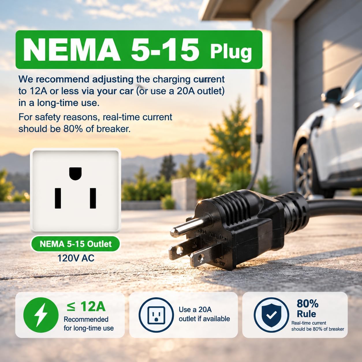 Thumbnail 3 de Morec Level 1 EV charger 15A