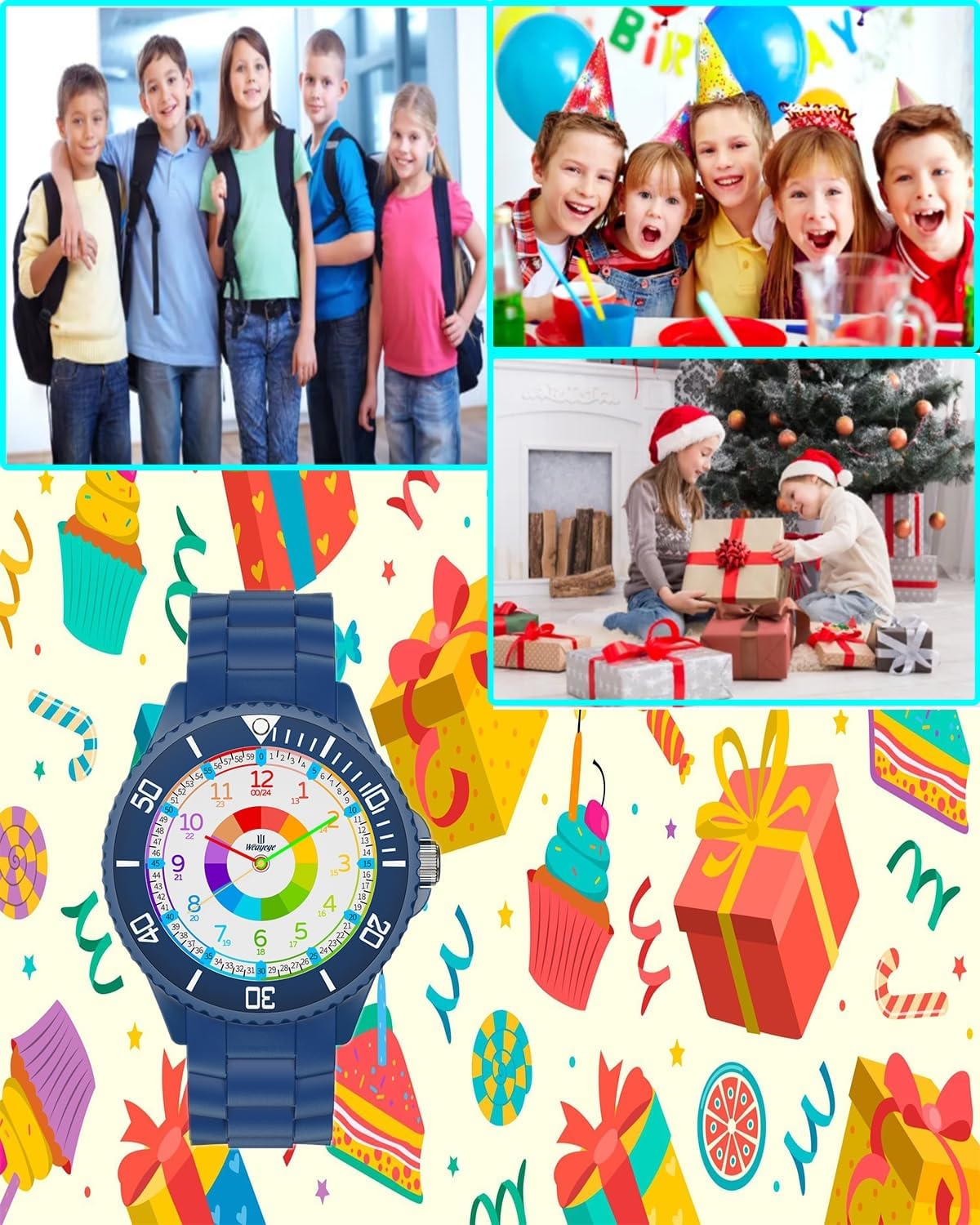 Thumbnail 6 de Weayege Reloj educativo infantil multicolor 3ATM