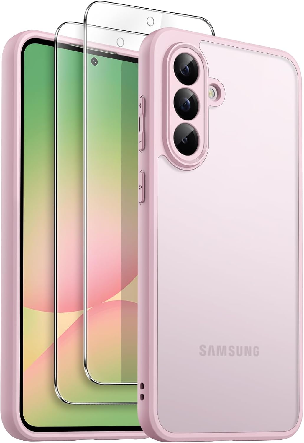 Thumbnail 6 de JETech 3 in 1 Cover Opaca per Samsung Galaxy A56 5G + 2 Pellicole in Vetro Temperato – Nero