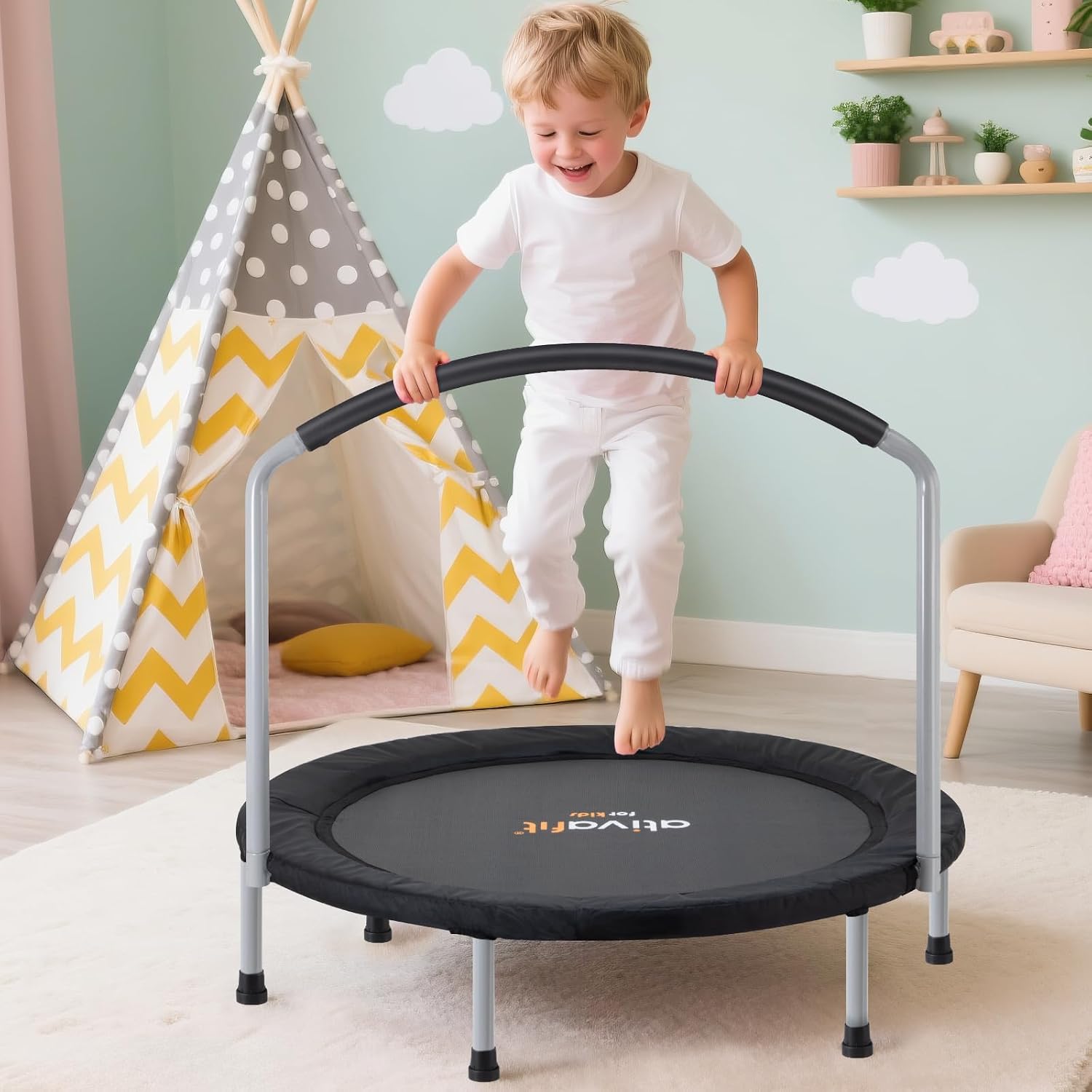 Thumbnail 6 de Ativafit 36-inch Elastic Band Big Handle Toddler Trampoline