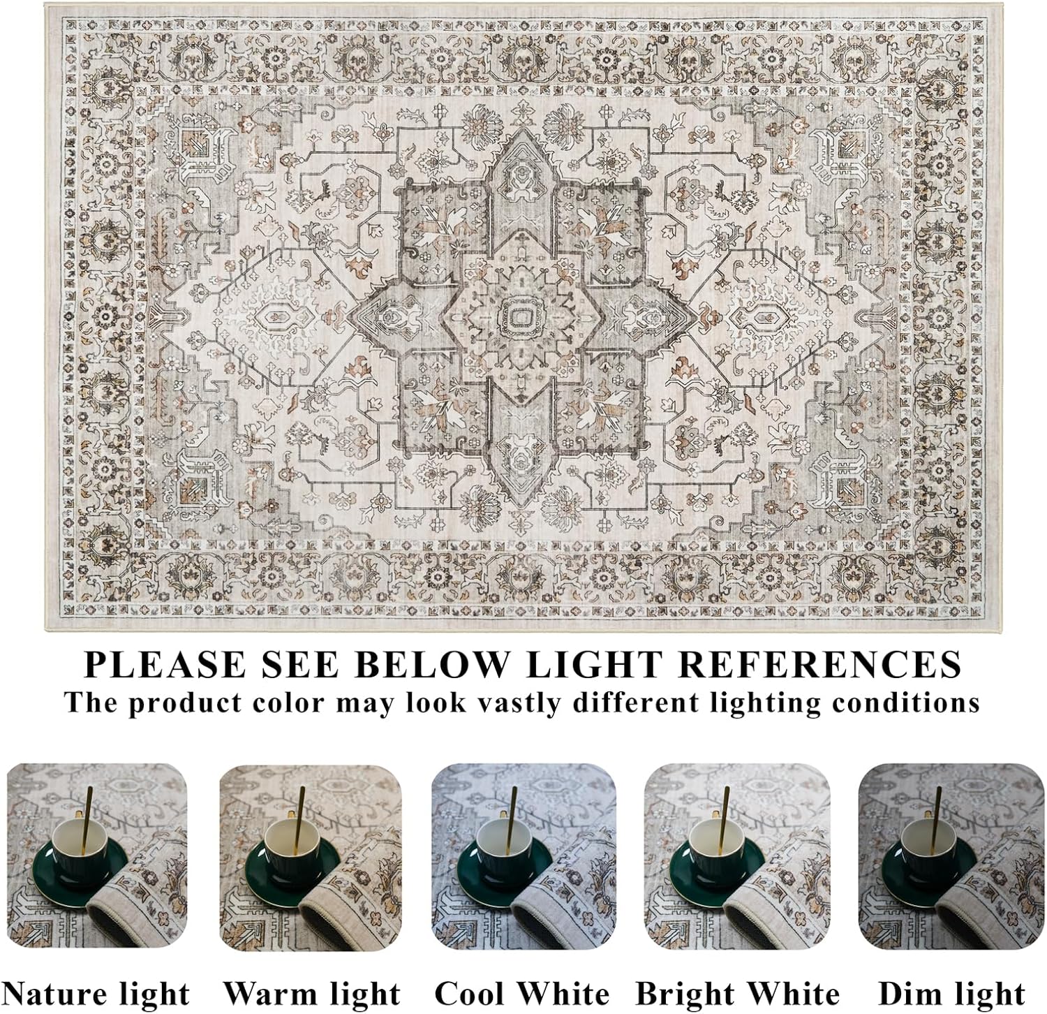 Thumbnail 6 de RUUGME 9x12 Washable Area Rug