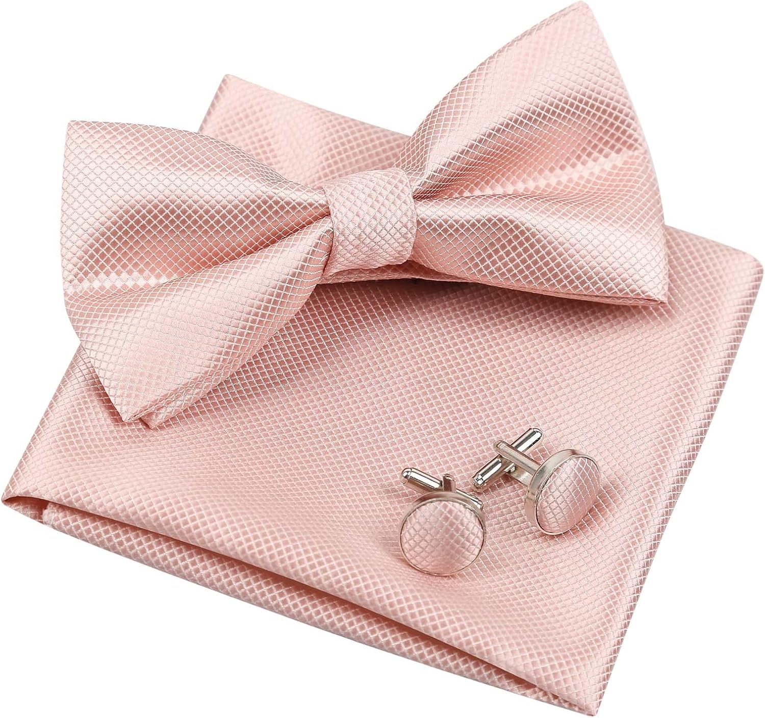 Thumbnail 6 de Alizeal Mens Party Bow Tie, Hanky and Cufflinks Set – A Practical Accessory Trio
