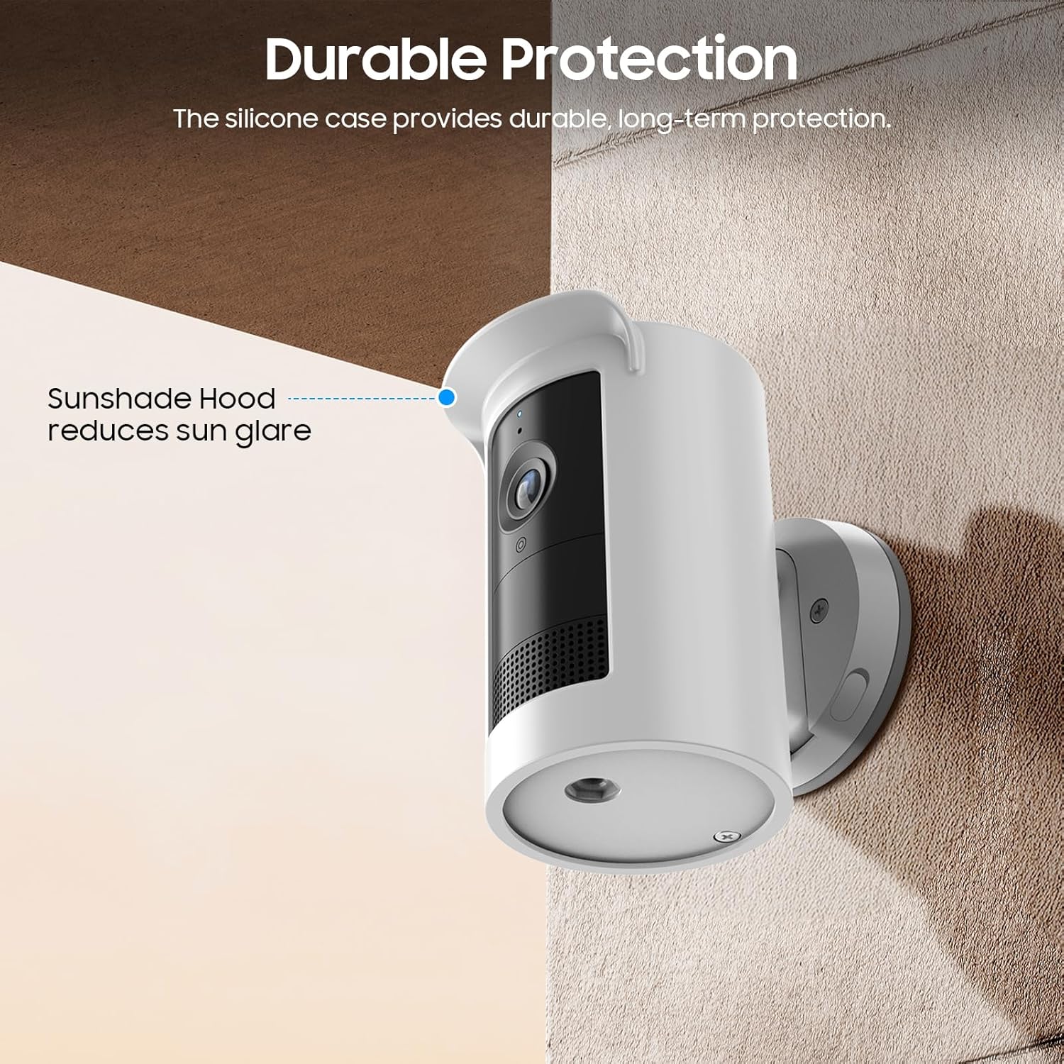 Thumbnail 3 de Fintie Silikonhülle für Ring Outdoor Cam Plus (Version 2025) – wetterfester Schutz (weiß)