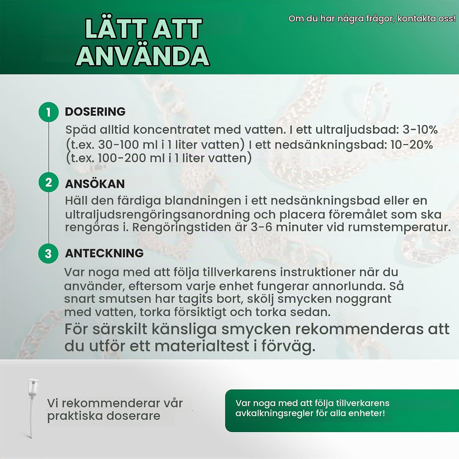 Detalle de BIOHY ultraljudsrengörare 500 ml koncentrat för glasögon och smycken