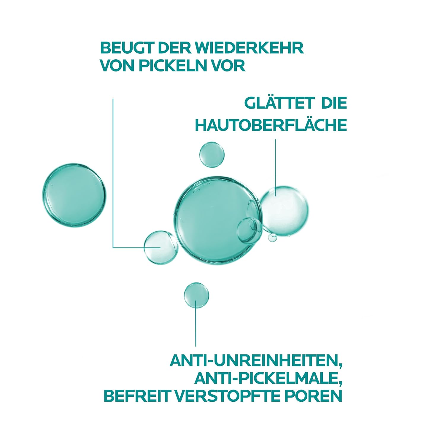 Detalle de La Roche-Posay Effaclar hochkonzentriertes Serum mit Niacinamid & Salicylsäure, peelende Wirkung (30 ml)