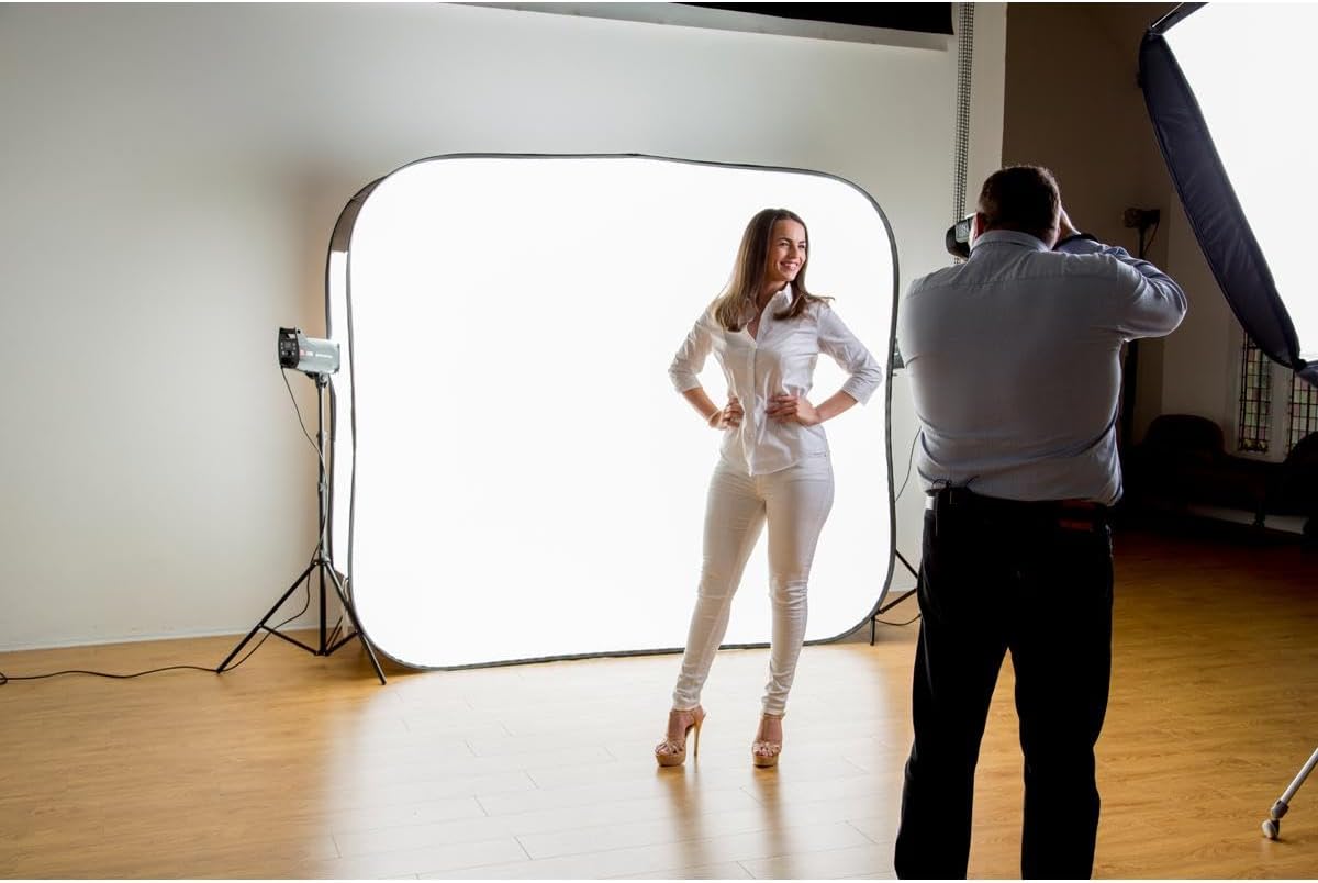 Thumbnail 3 de Manfrotto Hilite Hintergrund 1,8 x 2,15 m (6' x 7') – flexibler Hintergrund mit Softbox-Ansatz