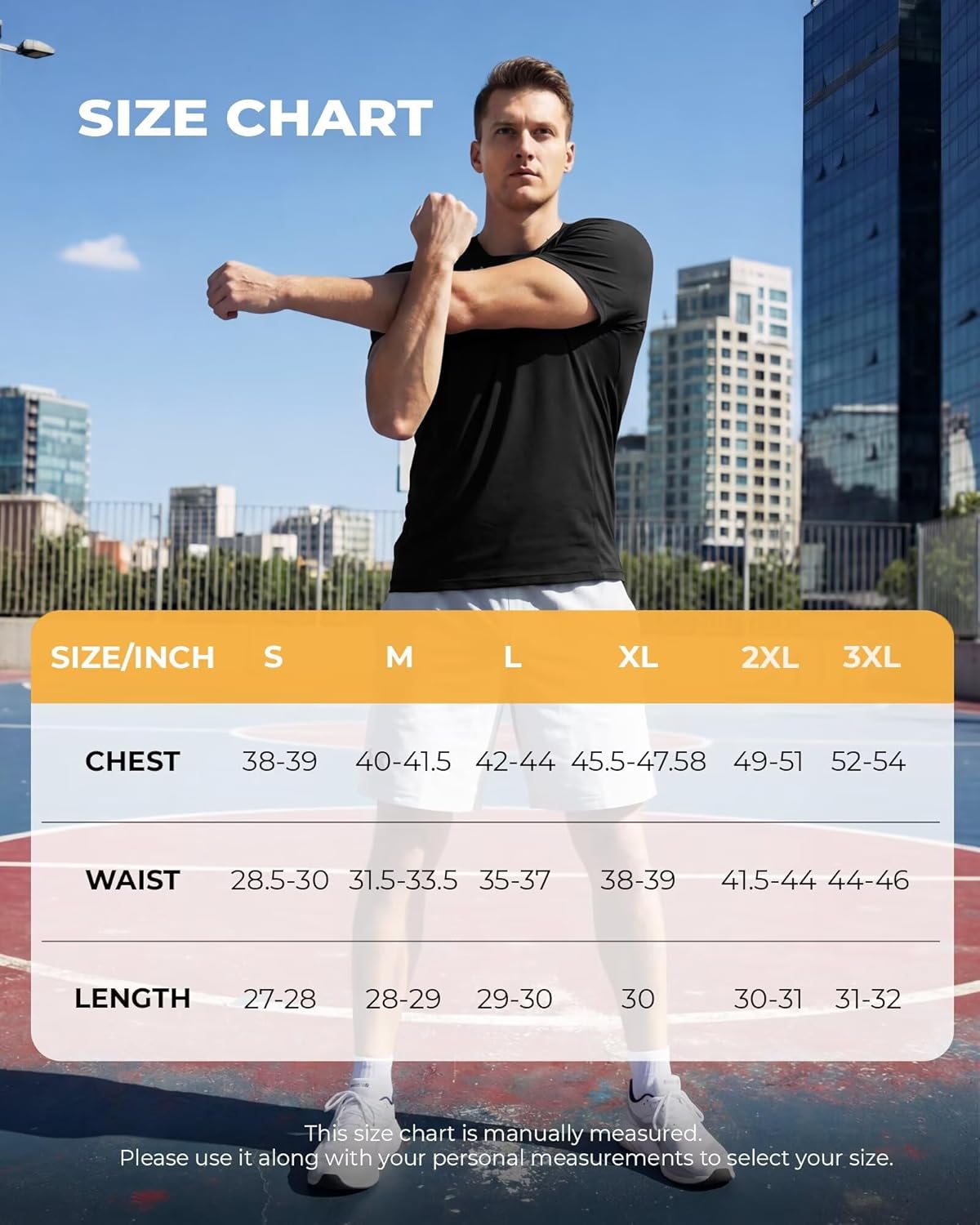 Thumbnail 4 de BOOJO Gym T Shirts Men UK Running Quick Dry Fit Top Short Sleeve Crew Neck