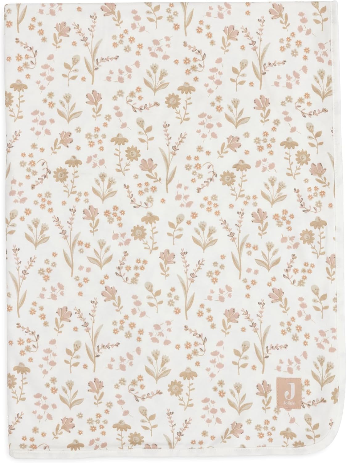 Detalle de Jollein Bloomy Jersey babydeken 513-511-68076, 75 x 100 cm, katoen, 1,0 TOG