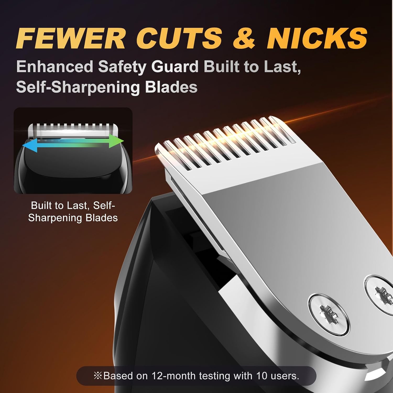 Thumbnail 2 de All-in-One Beard Trimmer for Men: Waterproof Cordless Electric Razor & Hair Clipper