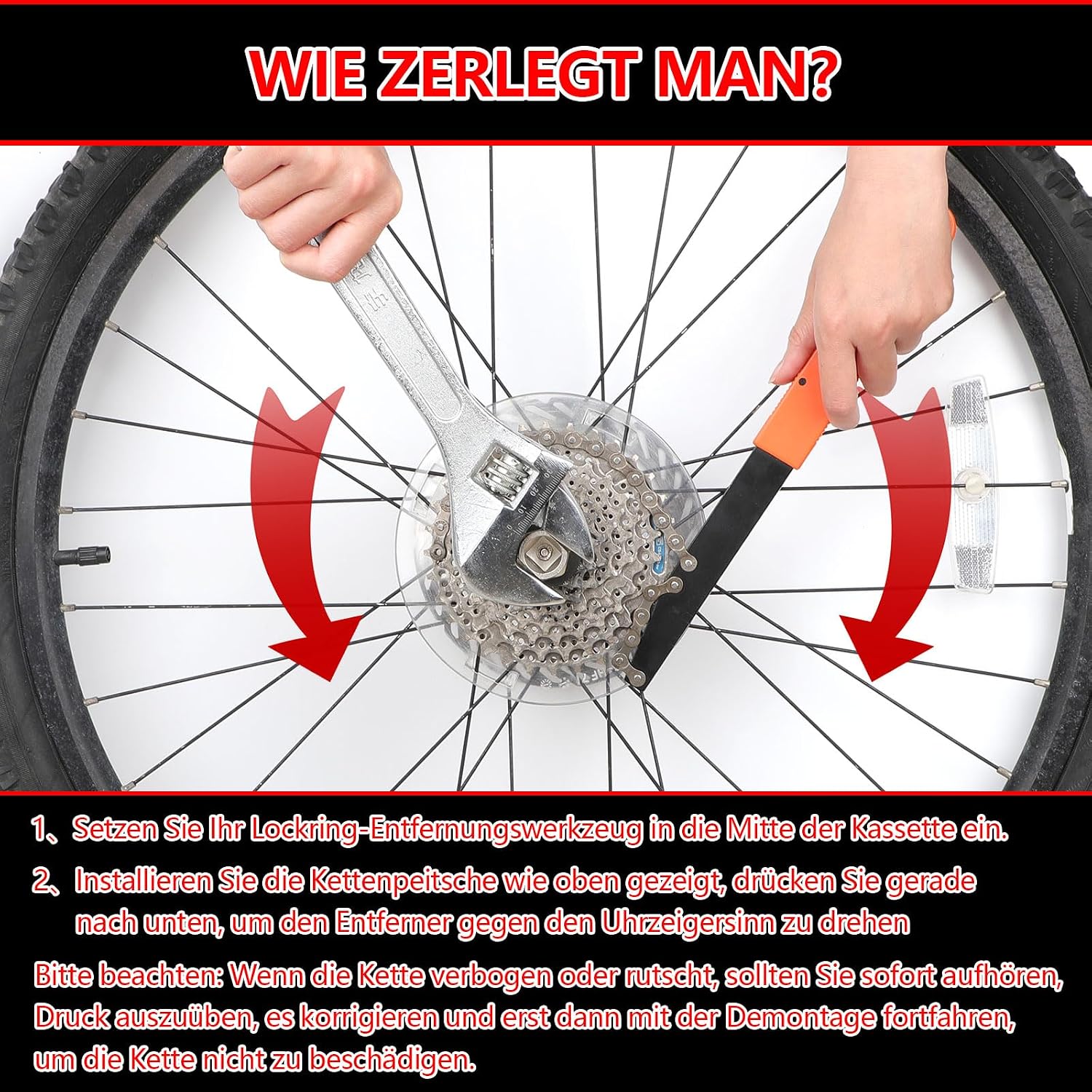 Detalle 1 de TBoonor Kettenpeitsche und Abzieher Set