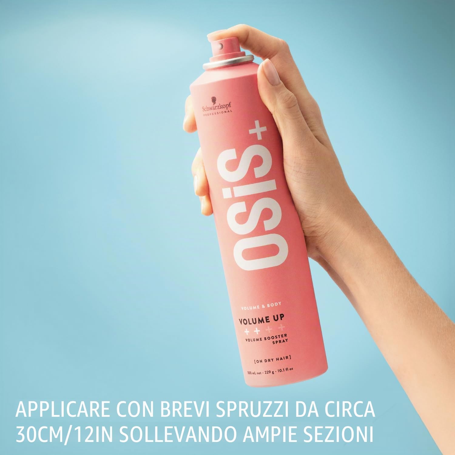 Detalle 2 de Schwarzkopf Professional OSiS Volume Up – Spray Volumizzante Antistatico da 300 ml