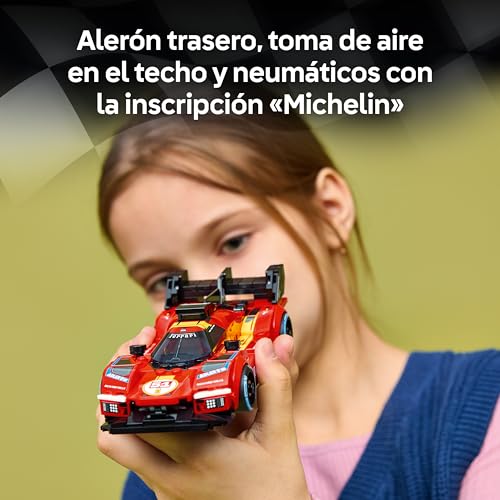 Detalle 2 de LEGO Speed Champions Ferrari 499P 77261: Coche de Carreras para Exposición y Juego