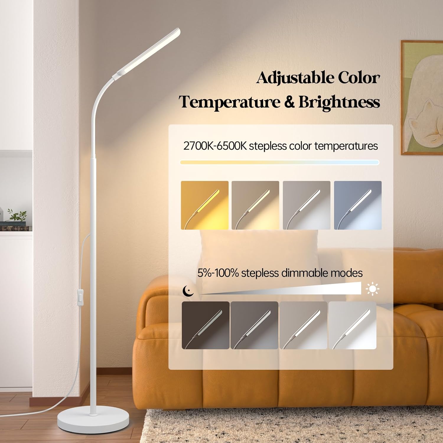 Thumbnail 2 de Aisutha LED Floor Lamp 18W Brightness