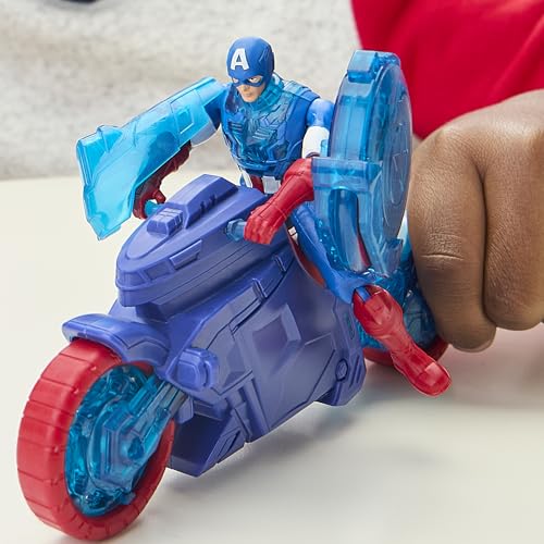 Thumbnail 10 de Marvel Avengers Epic World of Action Moto lanzaescudos del Capitán América