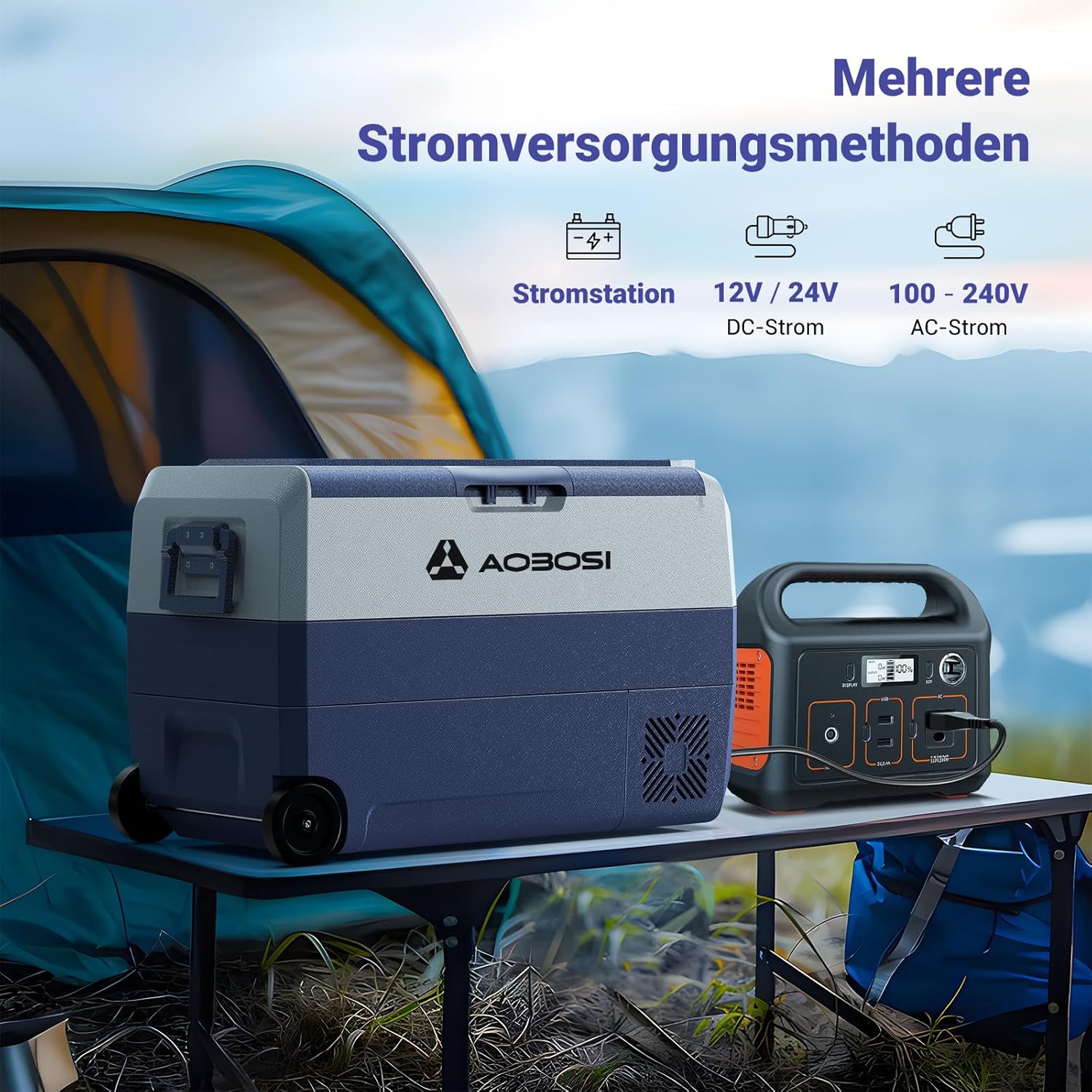 Thumbnail 2 de AAOBOSI Kompressor Kühlbox 50 L – Camping-Kühlbox
