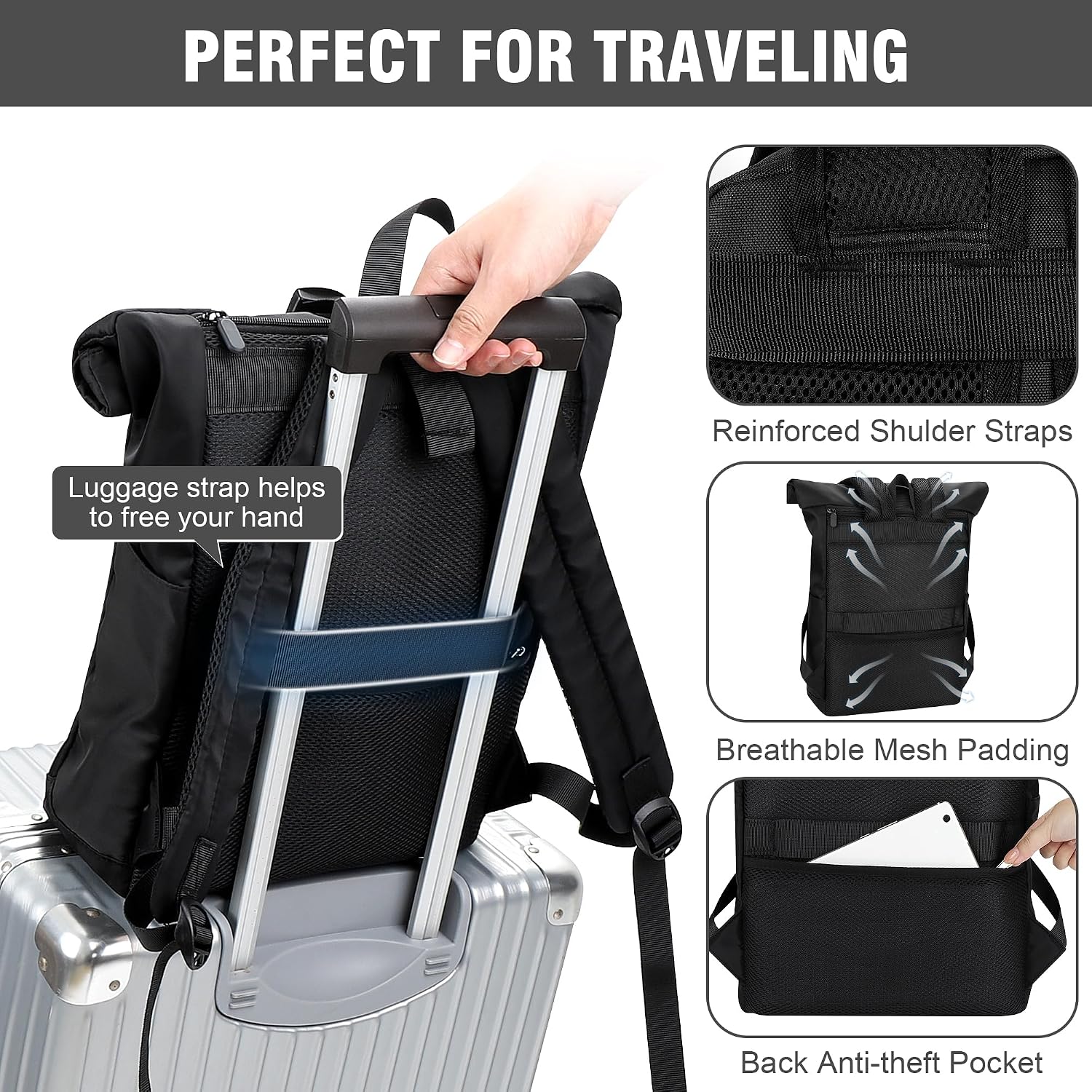 Thumbnail 5 de YOKGO Rolltop Rucksack 25L