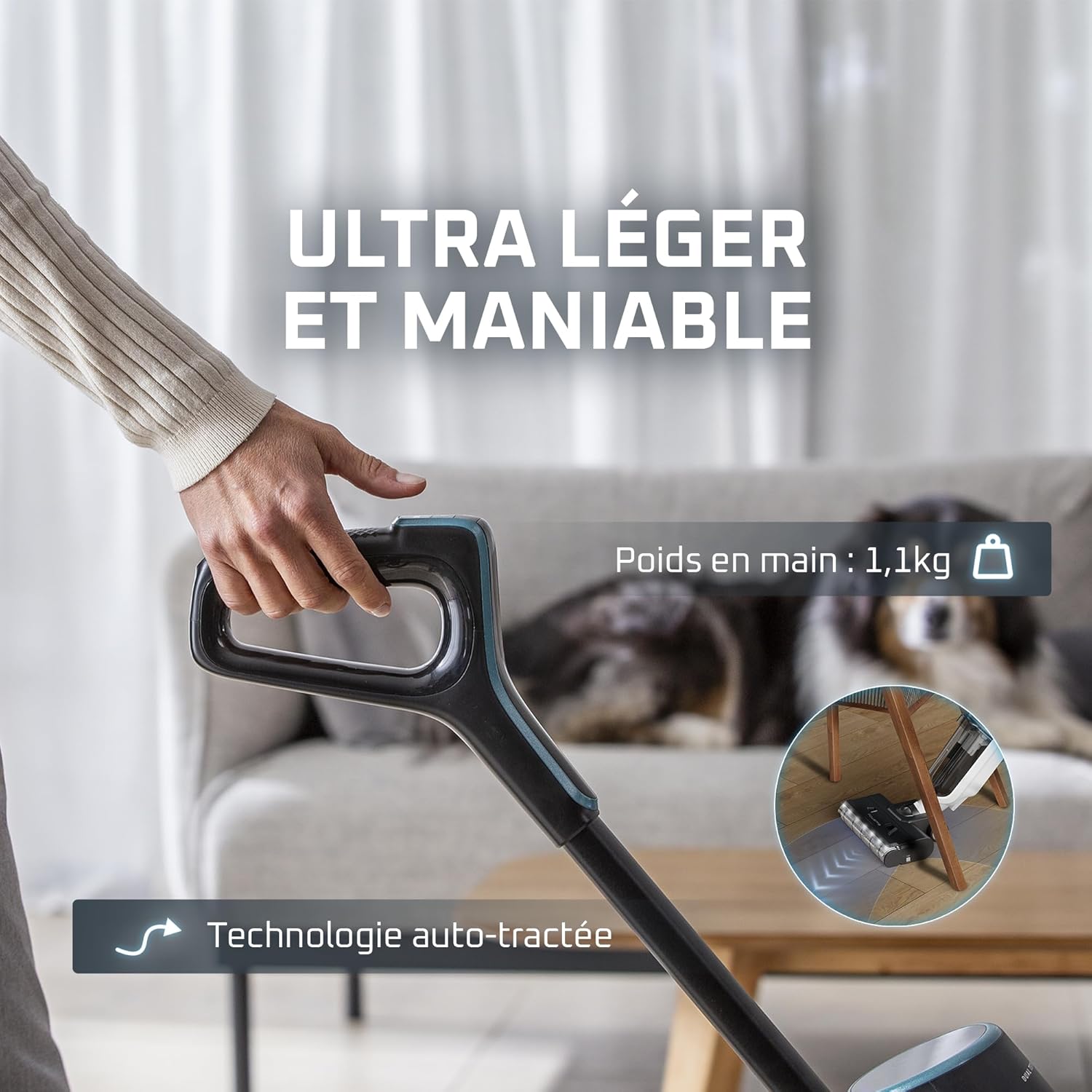 Thumbnail 5 de Rowenta X-Clean5 GZ5557EE — Aspirateur Laveur sans Fil 2-en-1 avec détection Auto et Séchage à l’air chaud