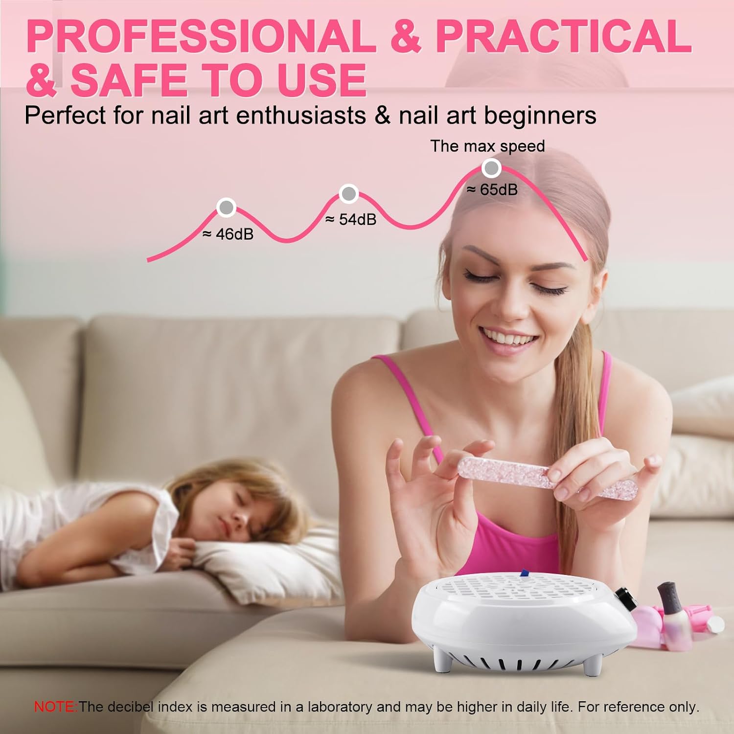 Detalle 2 de CORESLUX Nail Dust Collector low-noise fan