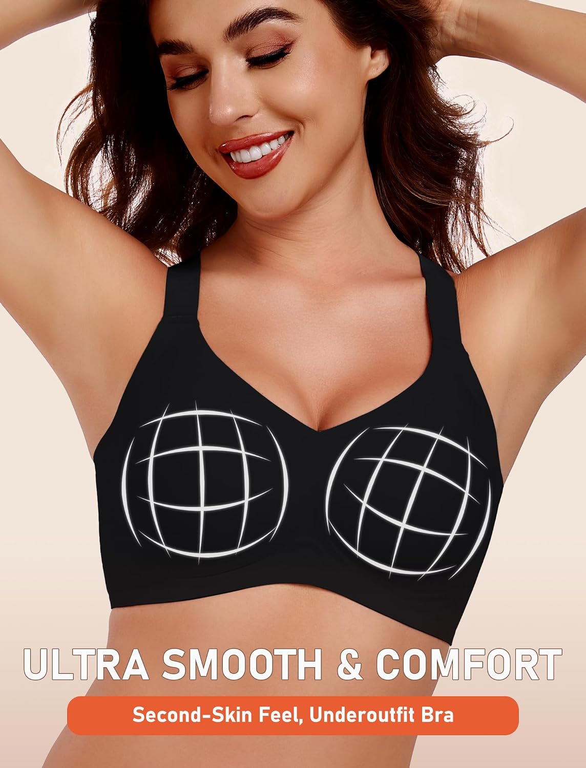 Detalle 2 de Gailife Womens Wireless Push Up Bra — Seamless Supportive T-Shirt Bra