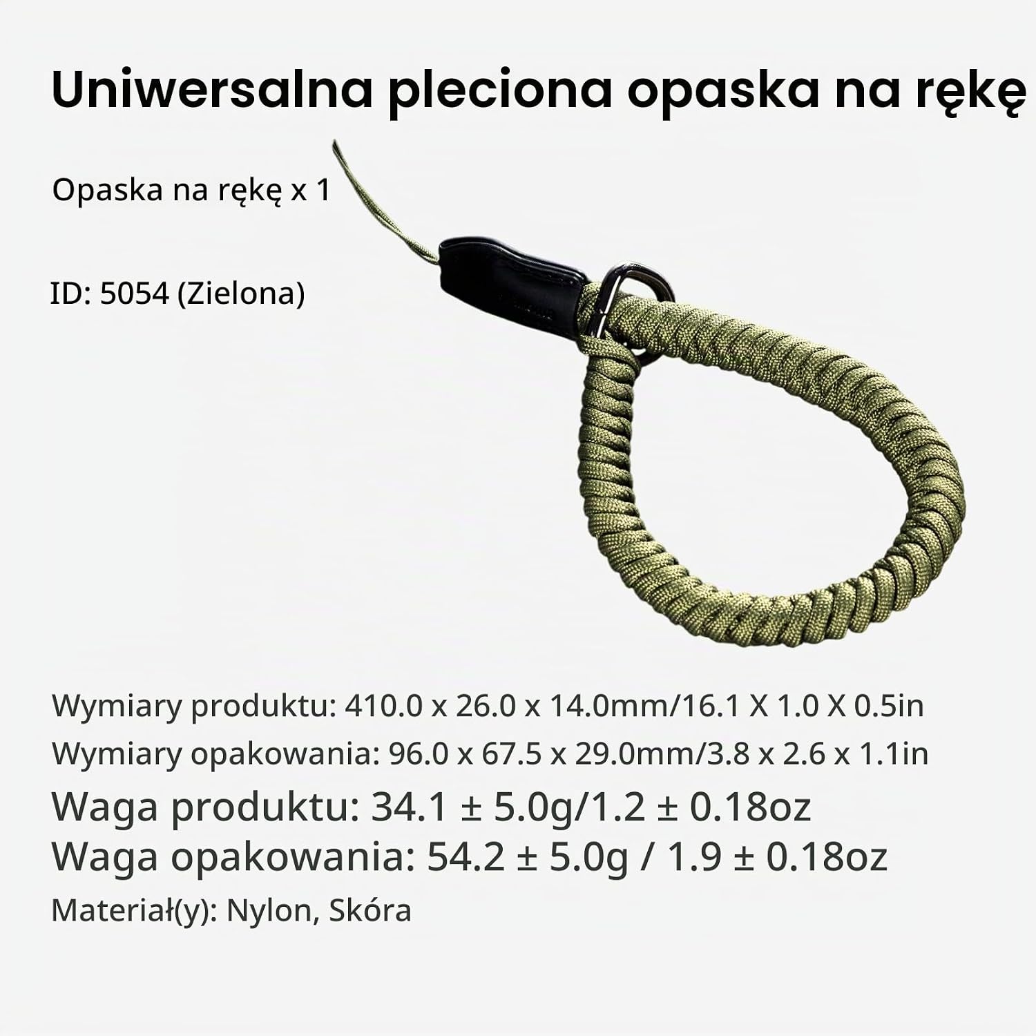 Detalle 2 de SMALLRIG pleciony pasek na nadgarstek do aparatów, regulowany, uniwersalny