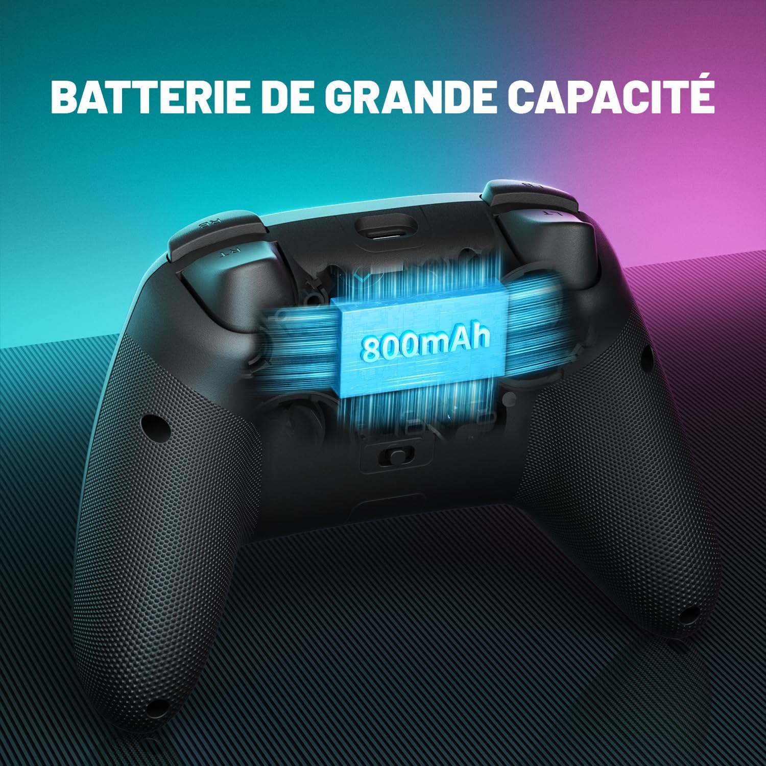 Thumbnail 2 de ECHTPower Manette PC Sans Fil avec Joysticks Hall, 1000Hz, 3 Modes – Compatible PC/Switch/Android/iOS