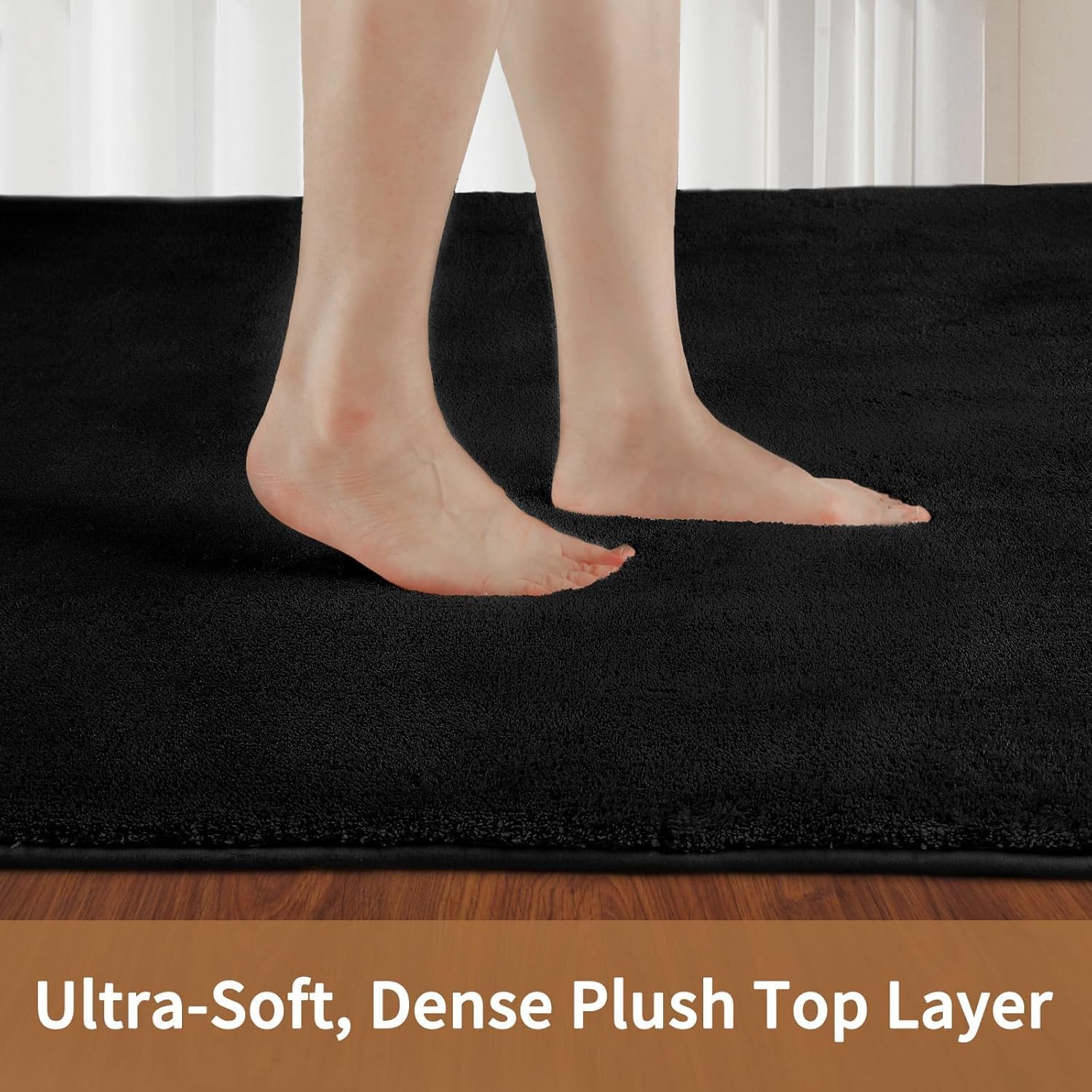 Thumbnail 2 de Sour Lemon large shaggy carpet rug 300x425cm in grey – washable, non-slip back, extra large for living room