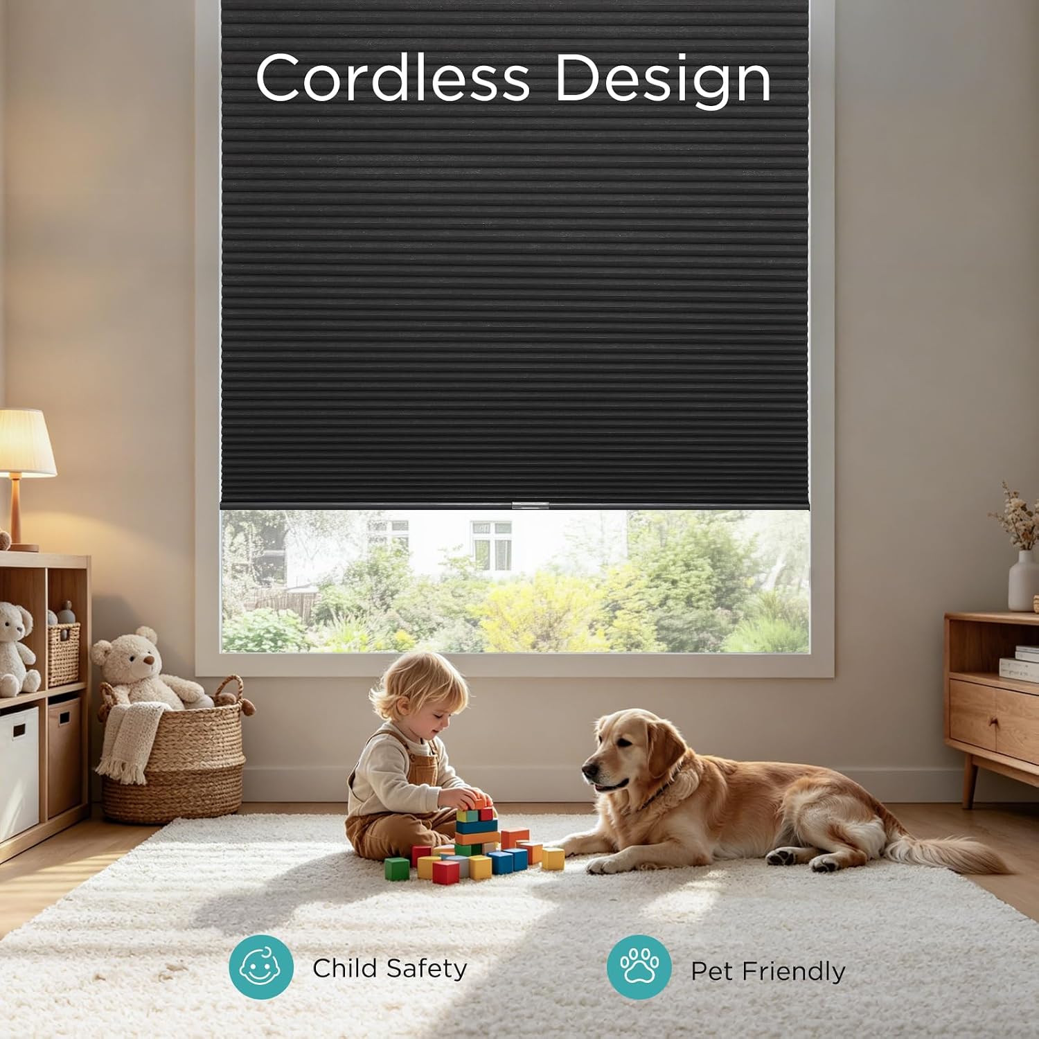 Detalle de Joydeco Blackout Cellular Shades 35" x 64