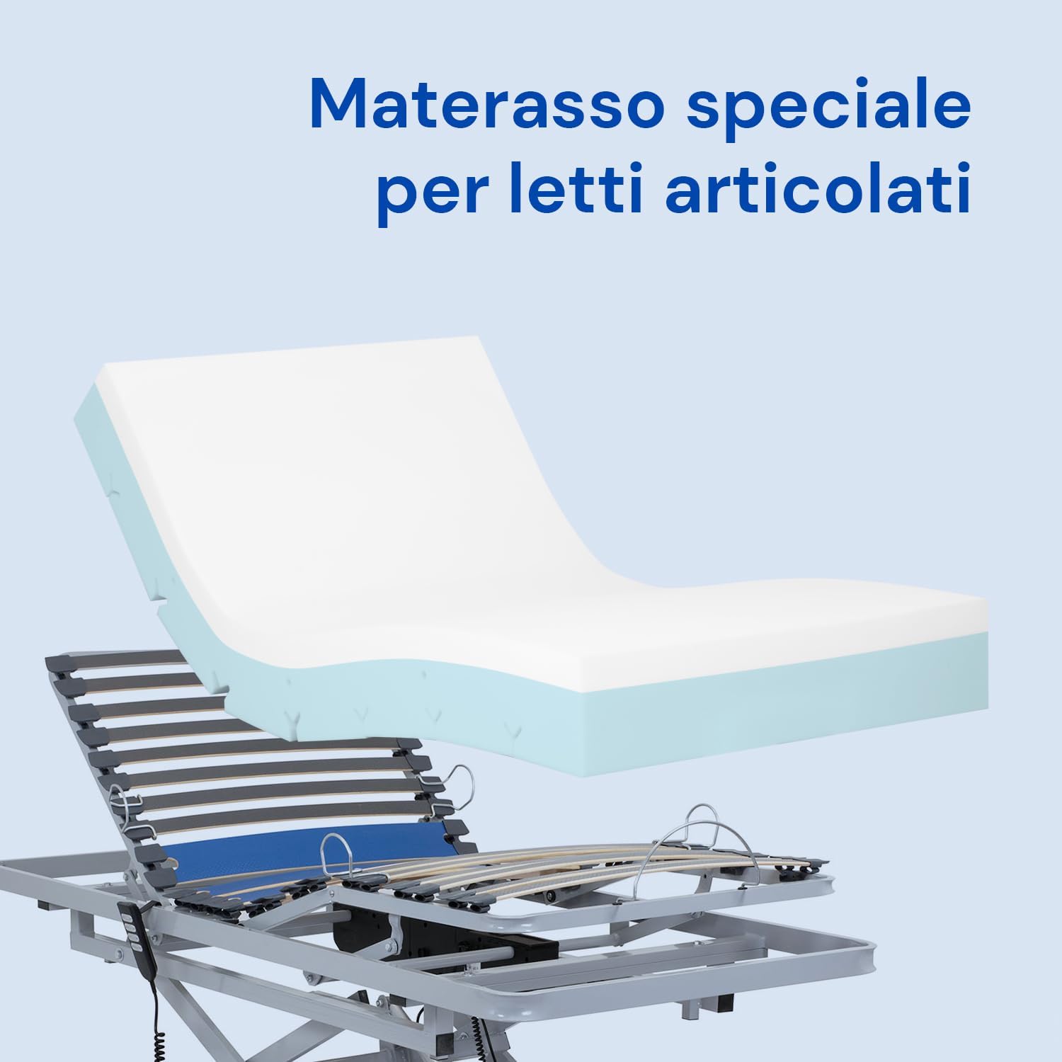 Thumbnail 3 de Geriafy Materasso Memory Foam Professional V6 20 cm per Letto Elettrico 105x200 cm