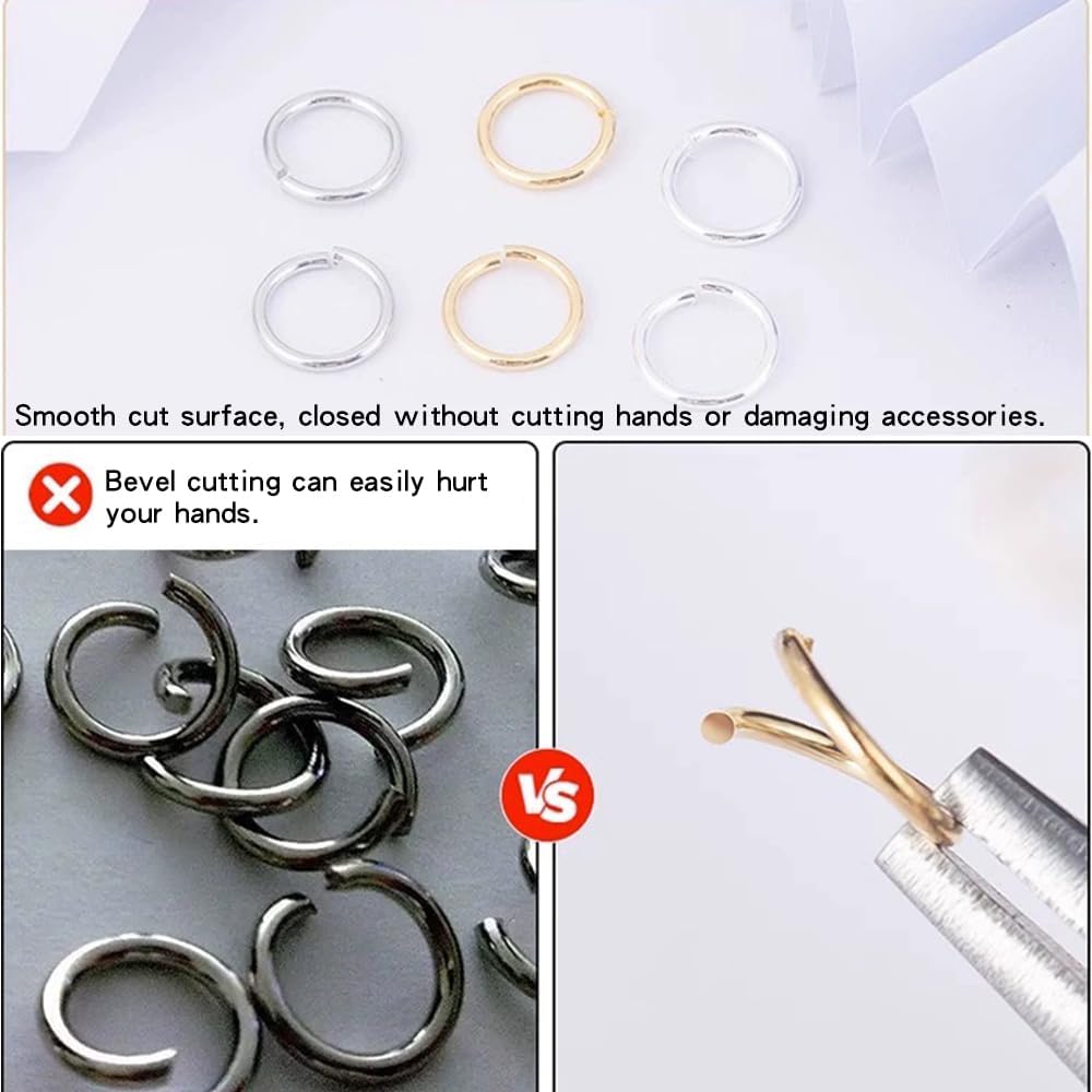 Detalle de 6mm Open Jump Rings in Rose Gold for Jewellery Making – 240 Rings per Pack