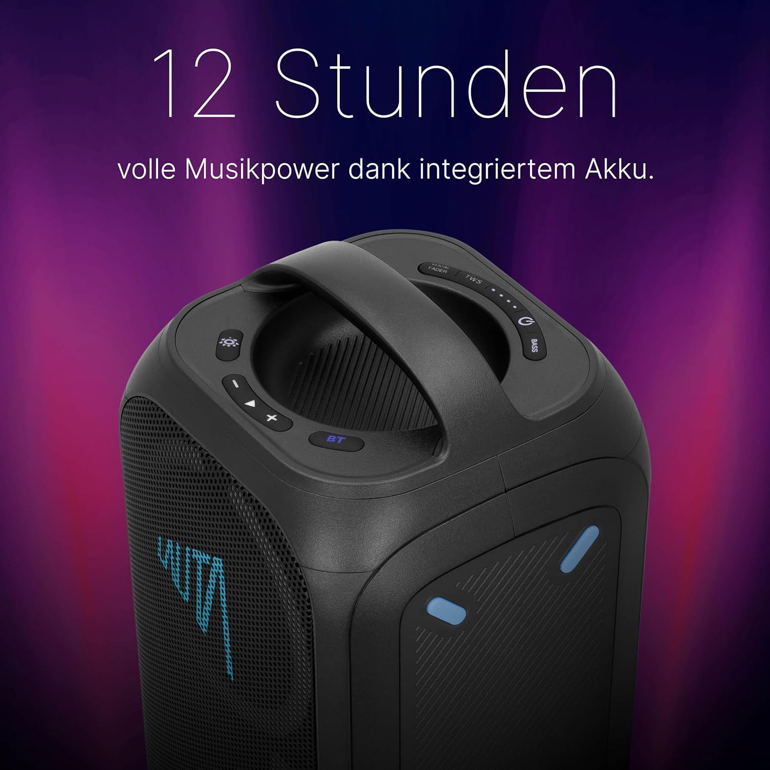 Thumbnail 2 de TechniSat LAUTA WUMMSBOX tragbarer Premium-Bluetooth-Lautsprecher mit 80 W RMS, 103 dB und Bass Boost