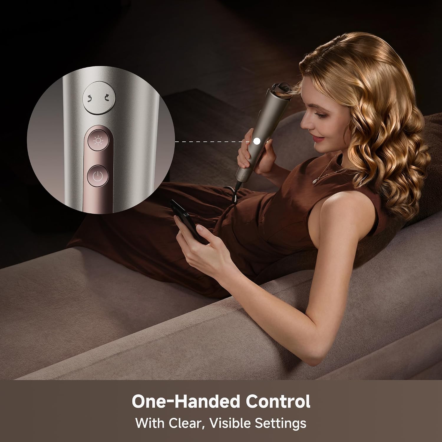 Detalle de Dreame Automatic Hair Curler, 1.25-Inch