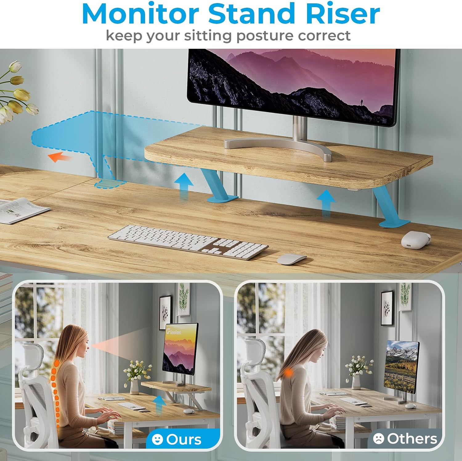 Thumbnail 3 de GreenForest Office Desk 100 cm computer desk