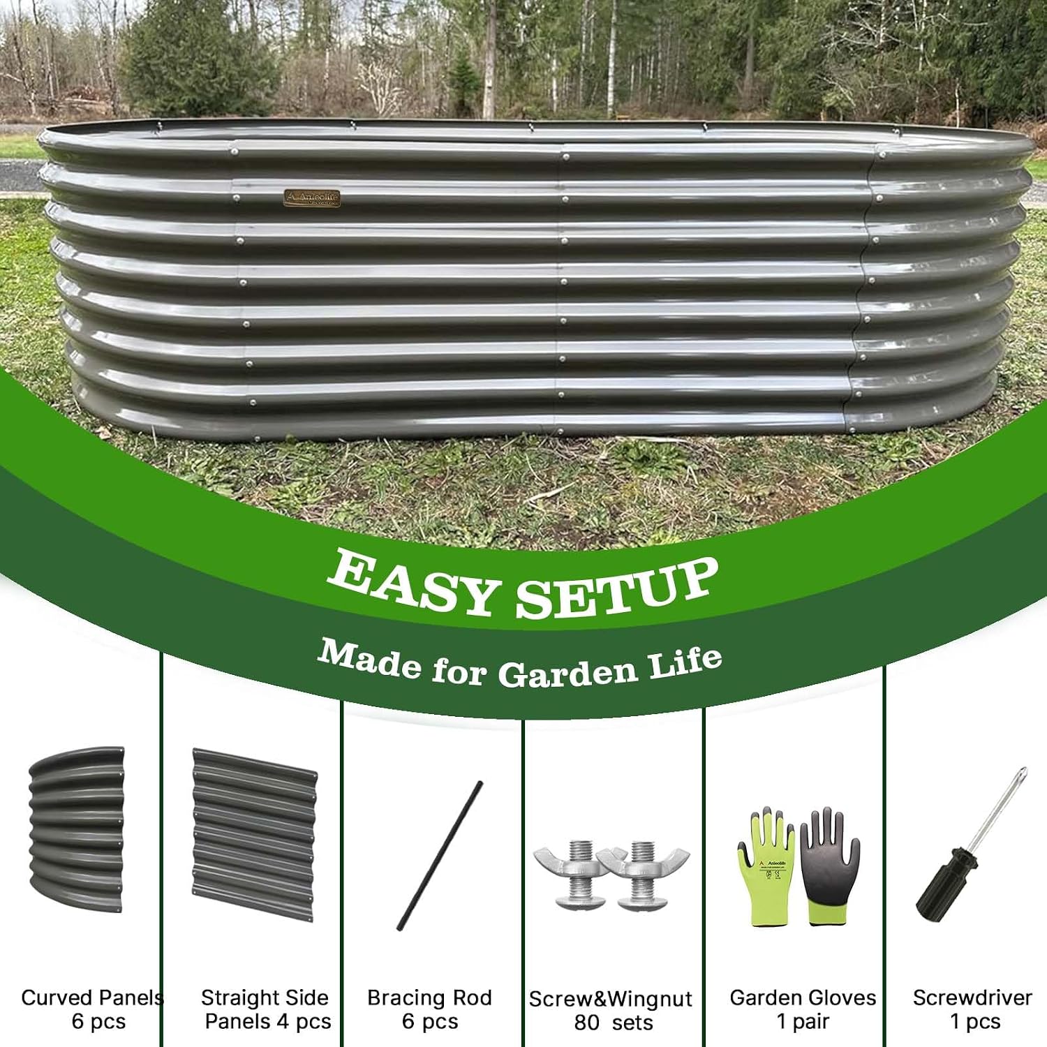 Thumbnail 6 de A ANLEOLIFE Raised Garden Bed 478 Gallon