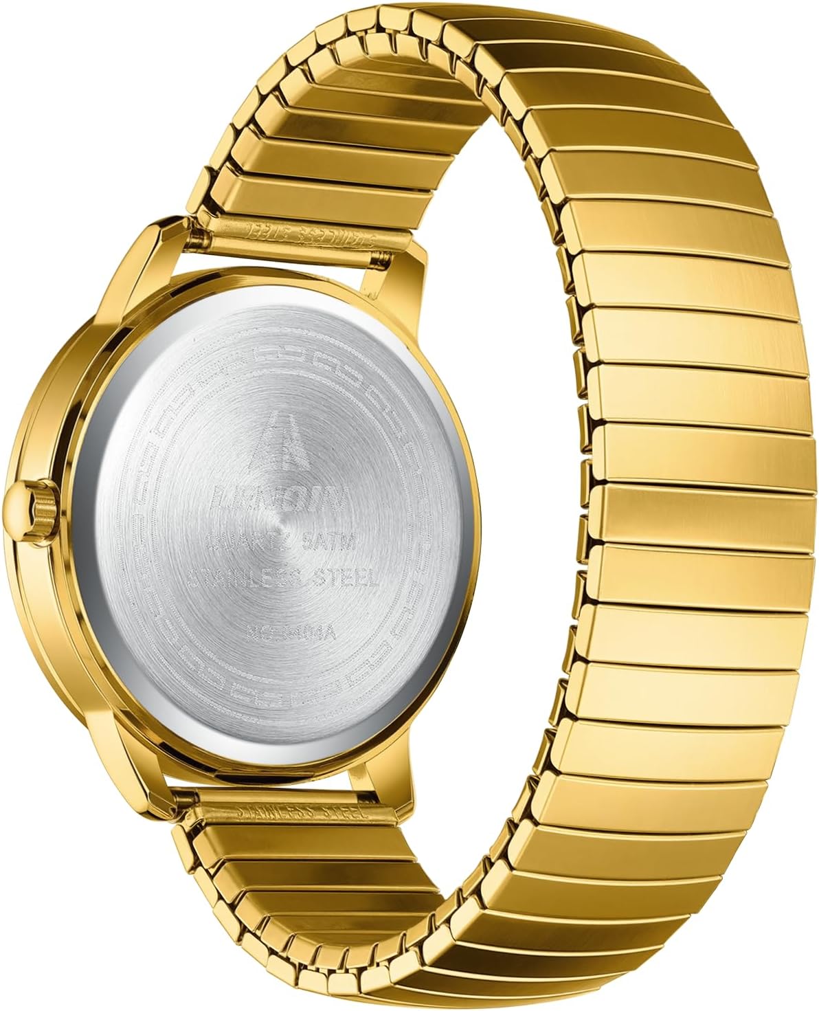 Detalle 2 de LN LENQIN men’s 38 mm analog quartz watch with stainless steel expansion strap (water-resistant, easy-read dial)