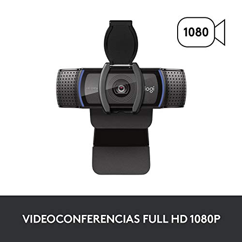 Thumbnail 2 de Logitech C920s HD Pro Webcam: Full HD 1080p para videollamadas con corrección de iluminación y tapa de opturador