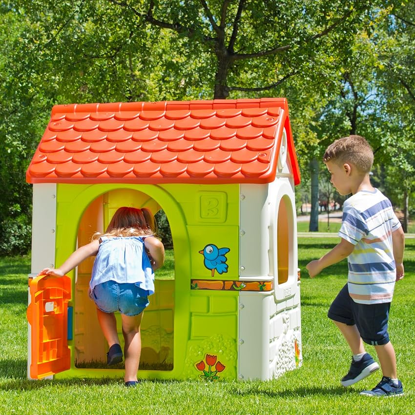 Detalle de Feber Fantasy House - Casita Infantil, Resistente y Fácil de Montar 🏠