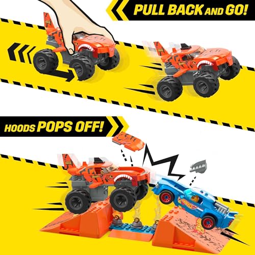 Thumbnail 3 de Mattel HKF88 Mega Construx Hot Wheels Monster Trucks Pista Tiger Shark 🎲