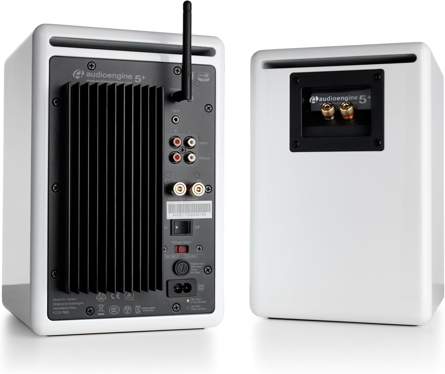 Thumbnail 1 de Audioengine A5 : enceintes de bibliothèque amplifiées Home Cinéma / Studio (150 W, Bluetooth aptX-HD)