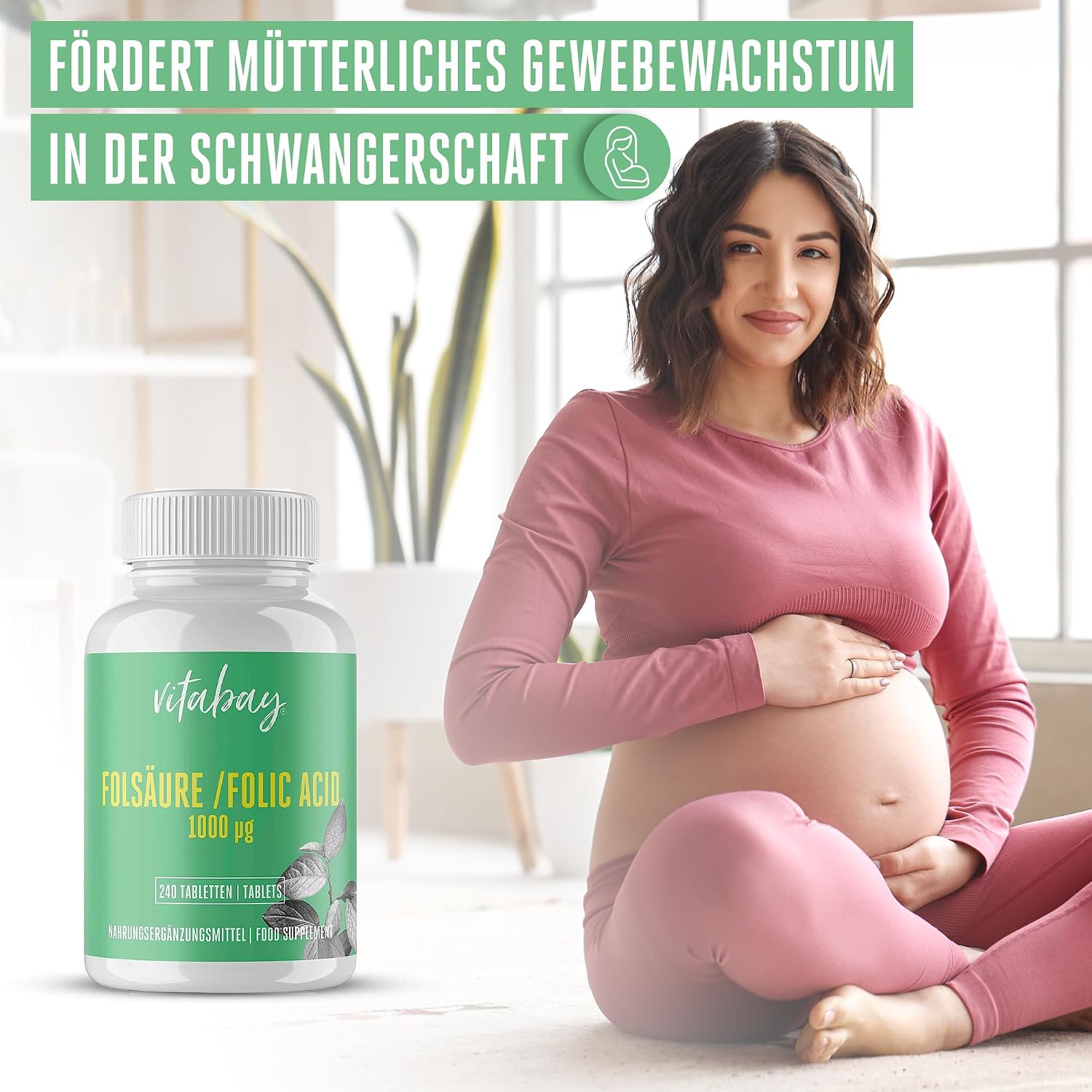 Detalle 2 de Vitabay Folsäure 1000 mcg Tabletten 💊