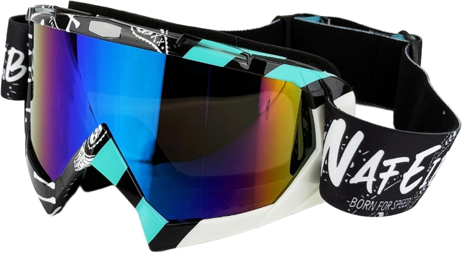 Thumbnail 6 de 4-FQ Motocross Brille – Hochwertige Off-Road Schutzbrille in Graffiti Rot
