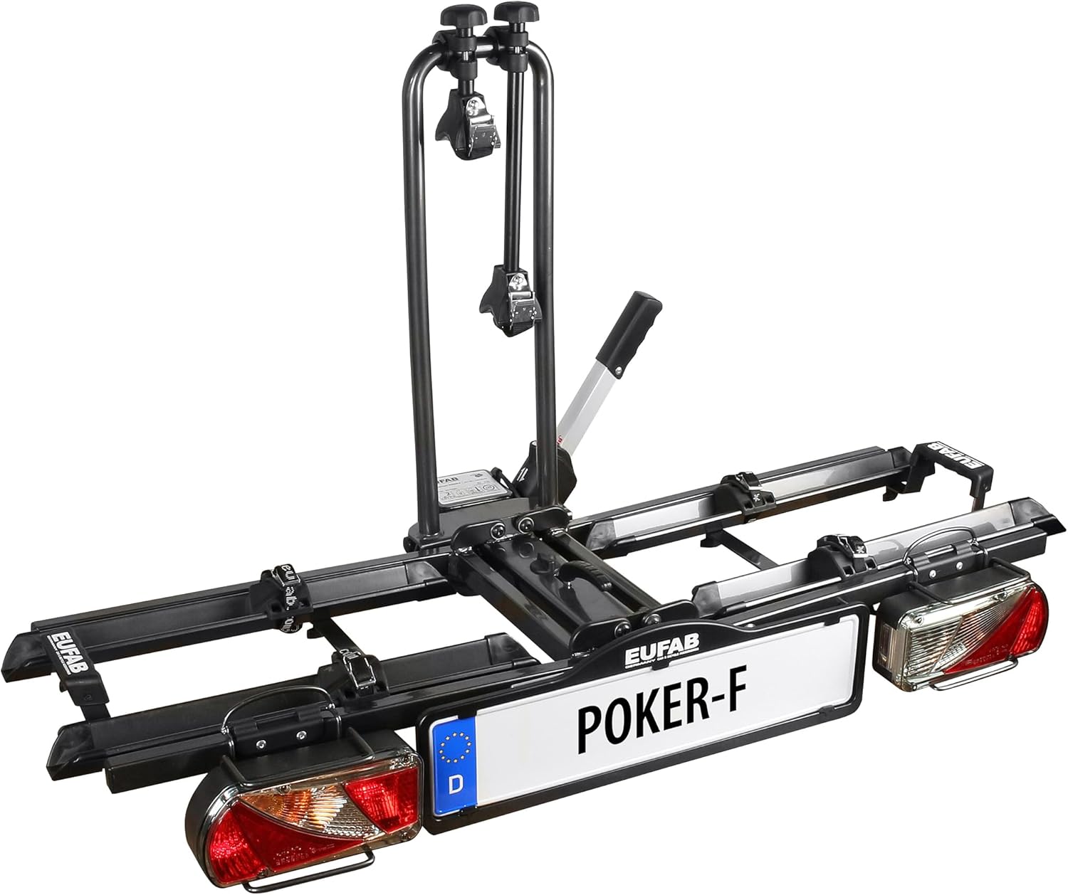 Thumbnail 6 de EUFAB 12012LASON Fahrradträger Poker-F Plus – 2 Fahrräder, abschließbar, E-Bike-tauglich, vormontiert