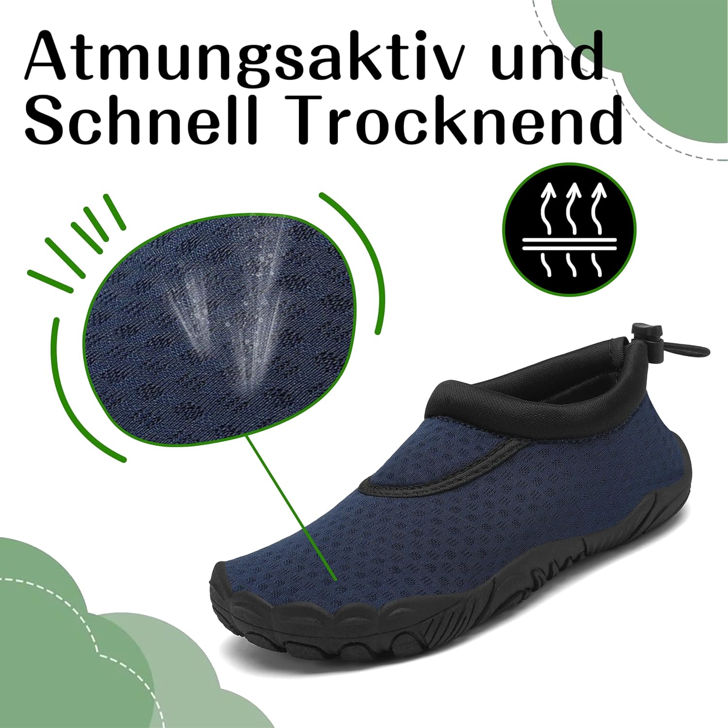 Detalle de Mishansha Schnell Trocknend Badeschuhe für Kinder – schnelltrocknend, bequem und wasserfest
