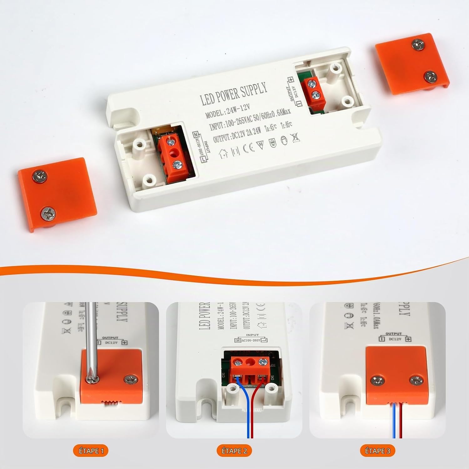 Detalle de SUCIKORIO D750-12V-12W ledvoeding, 12 V DC, 1 A en 12 W
